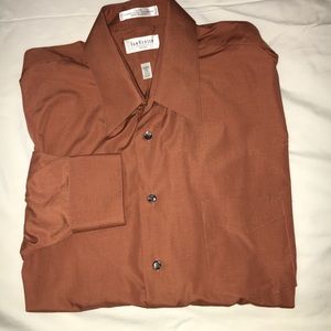 Orange Van-Heusen fitted shirt